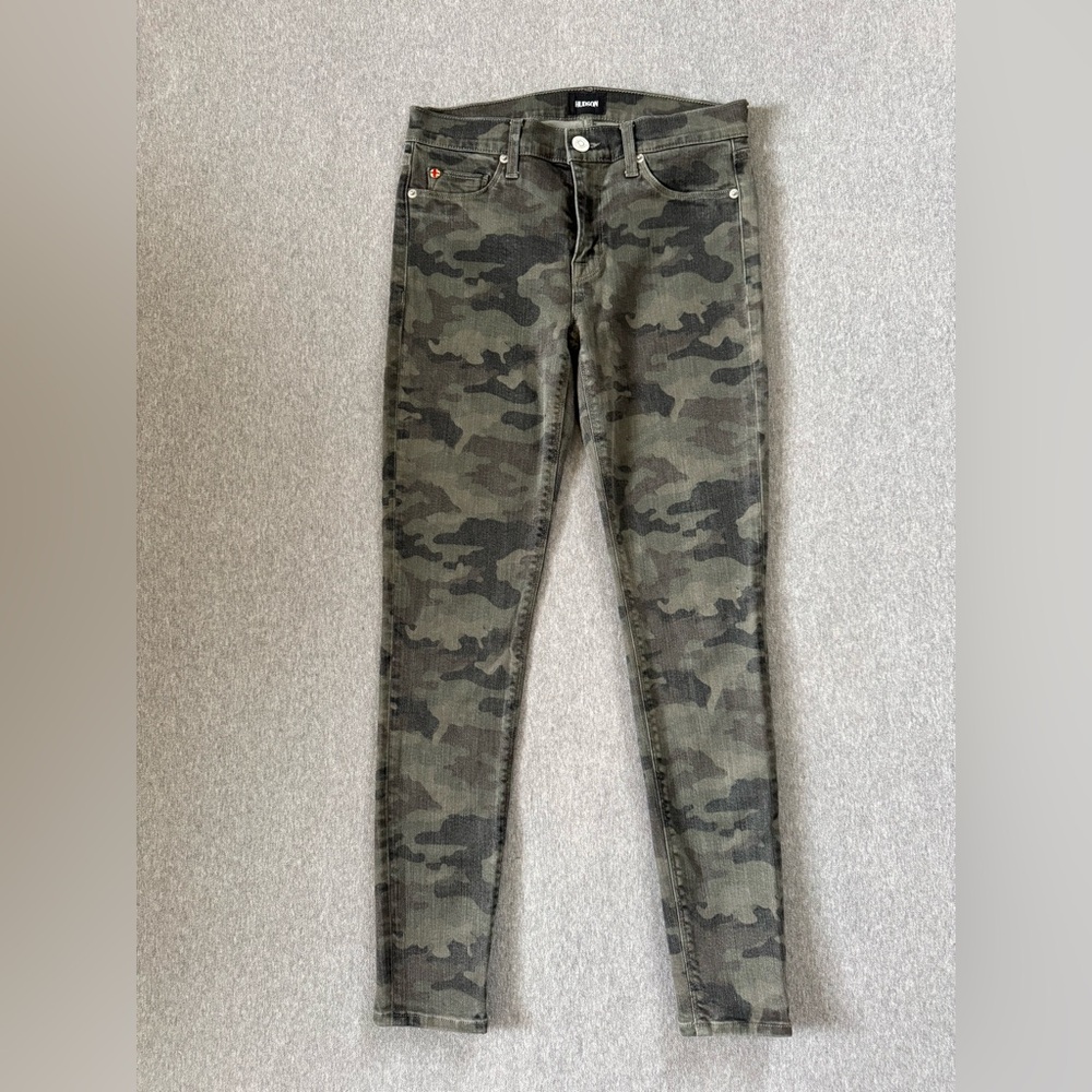 Hudson green camo skinny jeans‎ women’s size 27